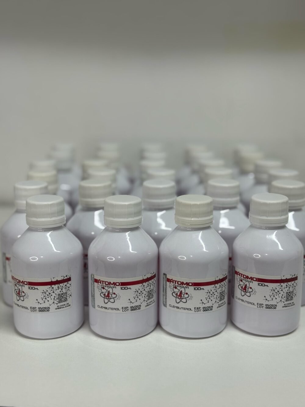 Clembuterol Gel 100ml Atomo Pharma sabor Morango