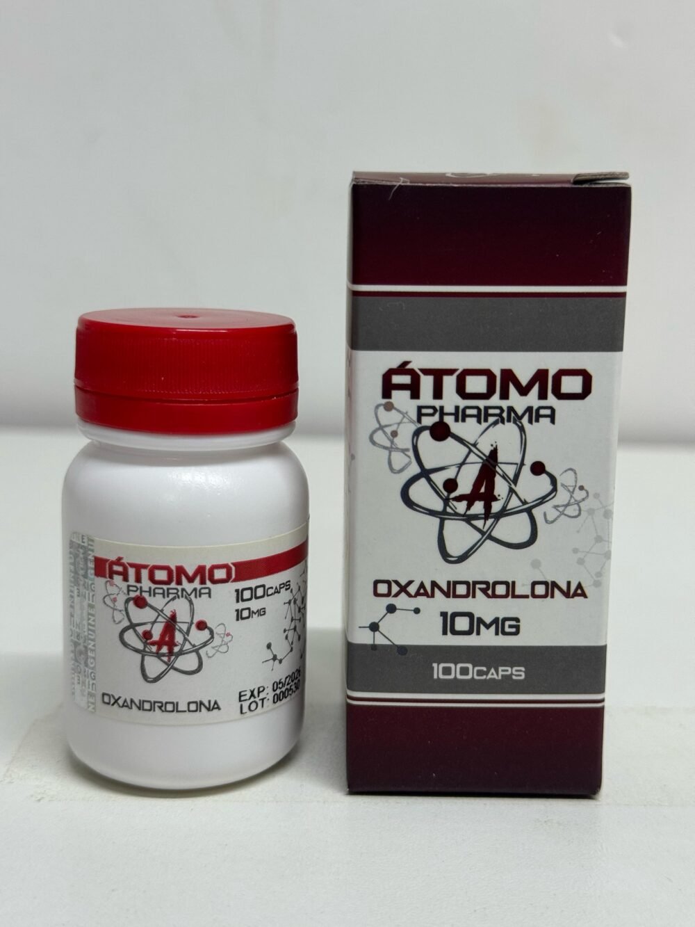 Oxandrolona 10mg 100 capsulas Atomo Pharma